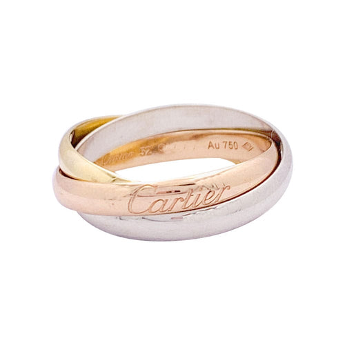 Bague 52 Bague Cartier, "Trinity", trois ors. 58 Facettes 33346