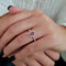Bague Bague spinelle rose diamants or rose 58 Facettes