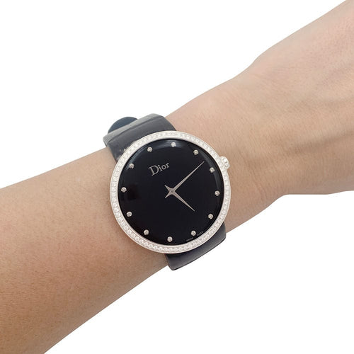 Montre Montre Dior, "La D de Dior", acier, diamants. 58 Facettes 32212