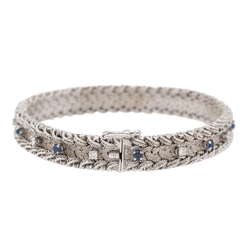 Bracelet Bracelet Manchette Or blanc Diamant 58 Facettes 2549623CN