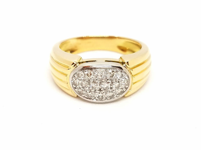 Bague 54 Bague Or jaune Diamant 58 Facettes 698547CN