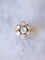 Bague Bague de fiançailles marguerite ancienne, or, argent et diamants 58 Facettes