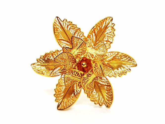 Broche Broche Fleur Or jaune 58 Facettes 1732134CN