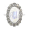 Bague 55 Bague en platine, diamant & pierre de lune 58 Facettes 19312-0202