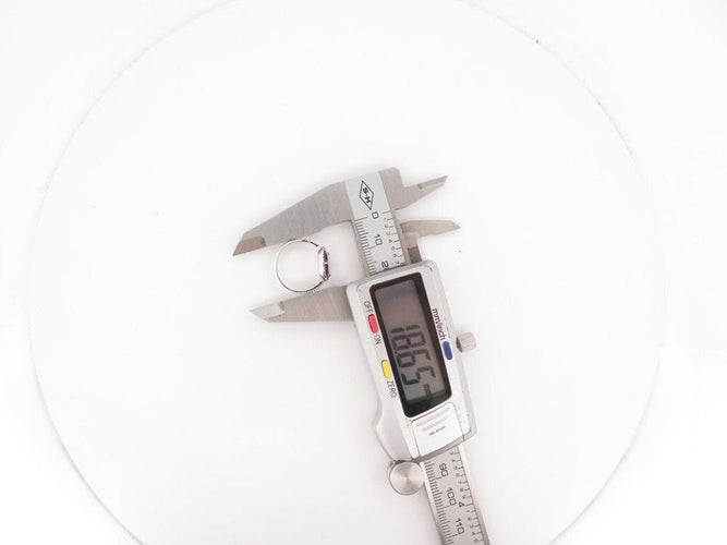 Bague 49 bague POMELLATO colpo di fulmine or blanc 18k diamants amethyste 58 Facettes 258045