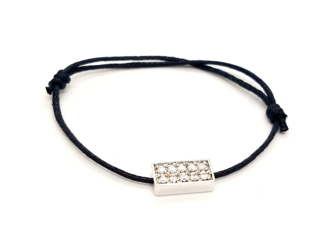 Bracelet Bracelet Cordon Or blanc Diamant 58 Facettes 578827RV