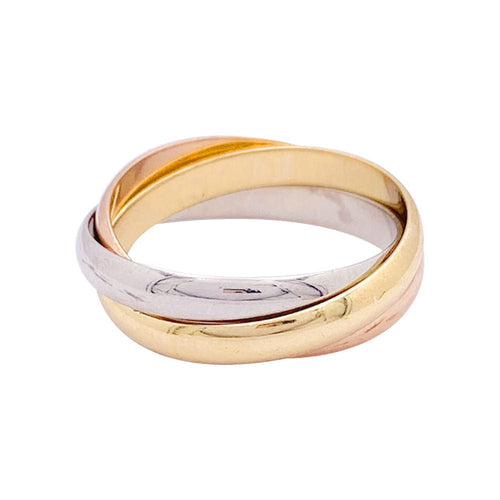 Bague 52 Bague Cartier, "Trinity", trois ors. 58 Facettes 33346