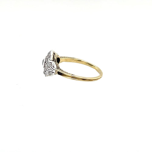 Bague 53 Bague filigrane Or Diamants 58 Facettes