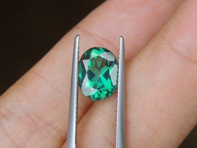 Gemstone Topaze verte 3.10cts naturel 58 Facettes 20