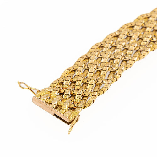 Bracelet Bracelet Maille tressée Or jaune 58 Facettes 2277588CN