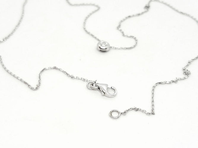 Collier Collier Or blanc Diamant 58 Facettes 579043RV