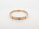 Bracelet bracelet CARTIER love 17 cm en or rose 18k 10 diamants 0.96 ct 58 Facettes 253427