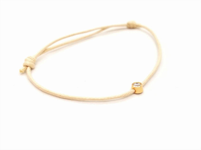 Bracelet Bracelet Cordon Or rose Diamant 58 Facettes 578881RV