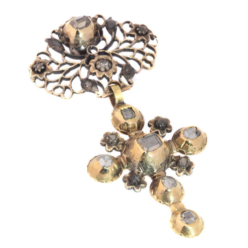 Pendentif Diamants croisés en or 58 Facettes 10252-4355