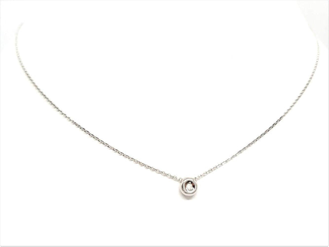 Collier Collier Or blanc Diamant 58 Facettes 579081RV