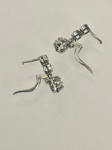 Boucles d'oreilles Boucles d'Oreilles Platine Et Diamant 58 Facettes