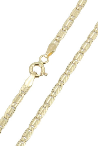 Collier CHAINE MAILLE PLATE FANTAISIE 58 Facettes 056911