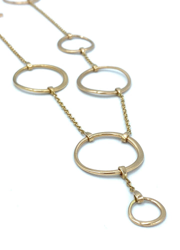 Collier Collier géométrique or rose 58 Facettes