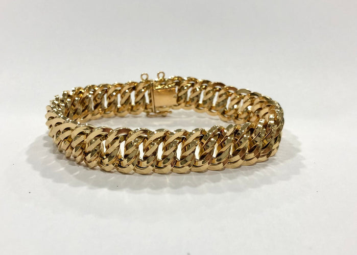 Bracelet Bracelet maille américaine, or jaune 58 Facettes