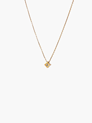 Collier COLLIER SOLITAIRE DIAMANT /OR JAUNE 58 Facettes