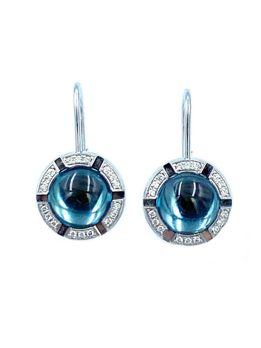 Boucles d'oreilles Boucles d’oreilles CHAUMET en or, topazes et diamants 58 Facettes