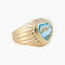 Bague 61 Bague FRED Coeur Topaze bleue 58 Facettes