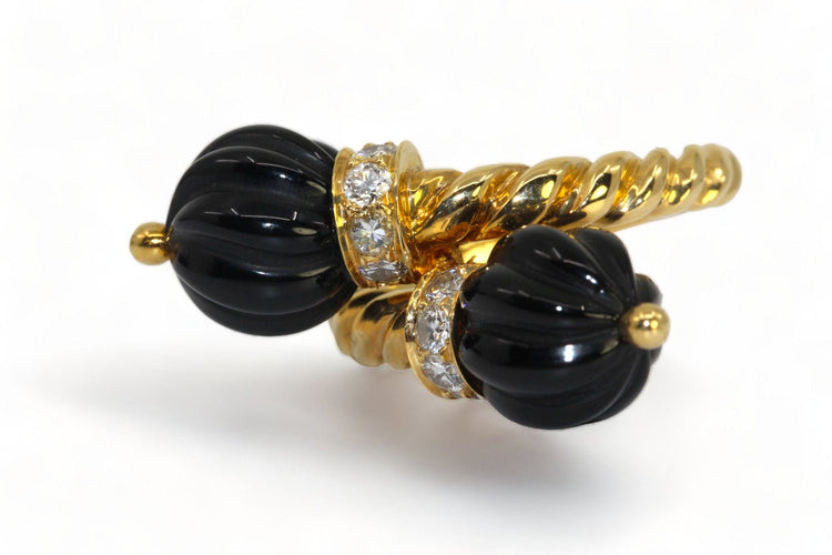 Bague CHAUMET - Bague Onyx Diamants 58 Facettes