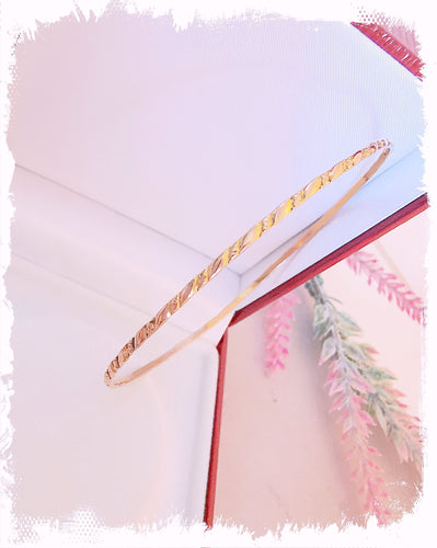 Bracelet Bracelet Jonc ciselé 5,28 gr Or Rose 58 Facettes AA 1490