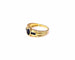 Bague 54 Bague jonc saphir or jaune 58 Facettes RA/452.3