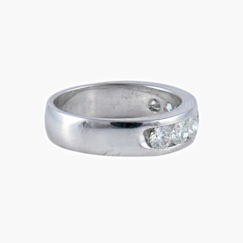 Bague 55 Demi-alliance Diamants 58 Facettes