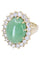 Bague 50 BAGUE POMPADOUR OR JAUNE JADE ET DIAMANTS 58 Facettes 077901