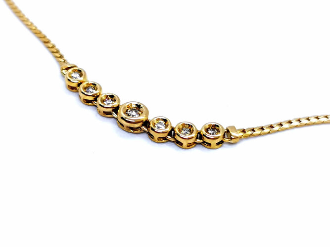 Collier Collier Or jaune Diamant 58 Facettes 990030CN