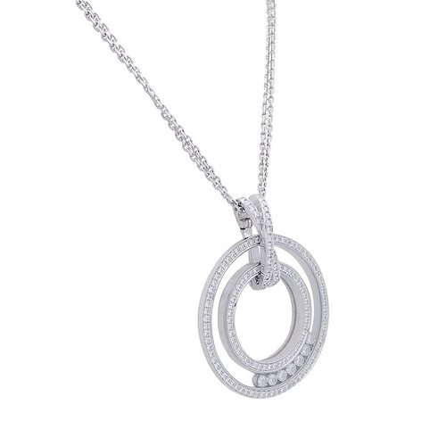 Collier Collier Chopard, "Happy Diamonds", or blanc, diamants. 58 Facettes 32622