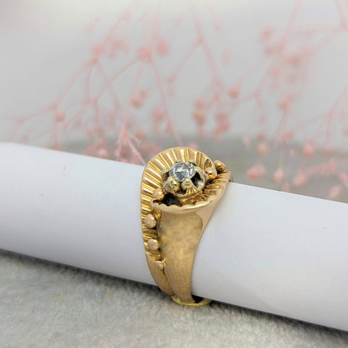 Bague Bague en or jaune et diamant 58 Facettes 16709