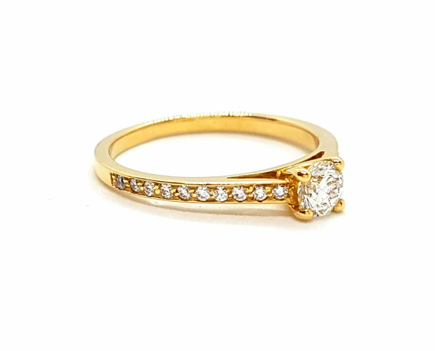 Bague 53 Bague Solitaire Or jaune Diamant 58 Facettes 578712RV