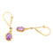 Boucles d'oreilles Boucles d'oreilles Dormeuses Or jaune Améthyste 58 Facettes 2593494CD