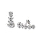 Boucles d'oreilles Boucles d’oreilles “feuilles” Or blanc oxydes 58 Facettes