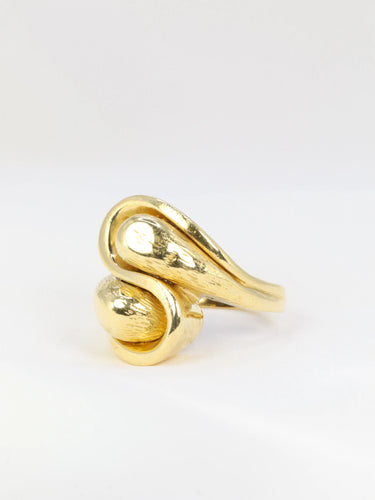 Bague Bague vintage toi et moi en or jaune 58 Facettes 595