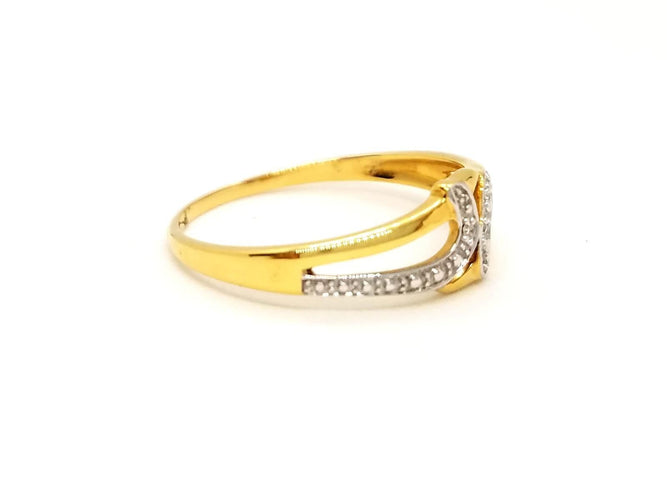 Bague 58 Bague Or jaune Diamant 58 Facettes 870457CD