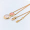 Collier Fred - Collier Belles Rives or rose quartz et rhodochrosite 58 Facettes 25613