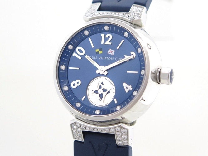 Montre montre LOUIS VUITTON tambour lovely cup q12m4 quartz 28 mm diamants 58 Facettes 224003
