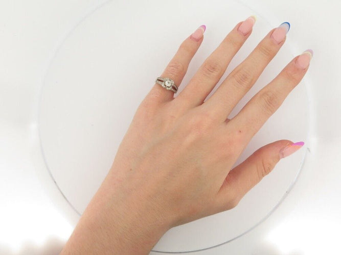 Bague 48 bague MAUBOUSSIN chance of love n3 ri0489wgdi 48 diamant or blanc 18k 58 Facettes 251915