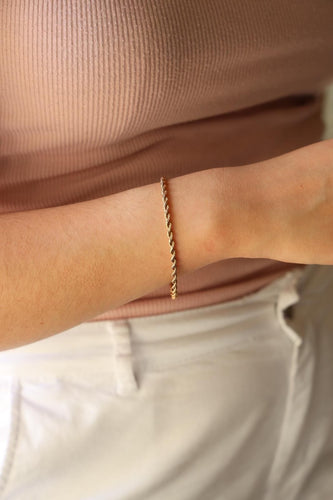 Bracelet Bracelet Maille torsadée Or rose 58 Facettes 2297271CN