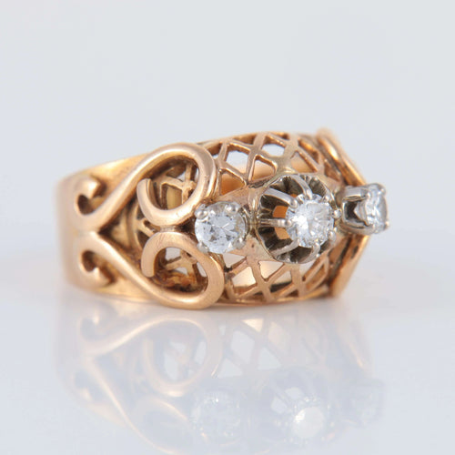 Bague Bague Vintage 1950 58 Facettes