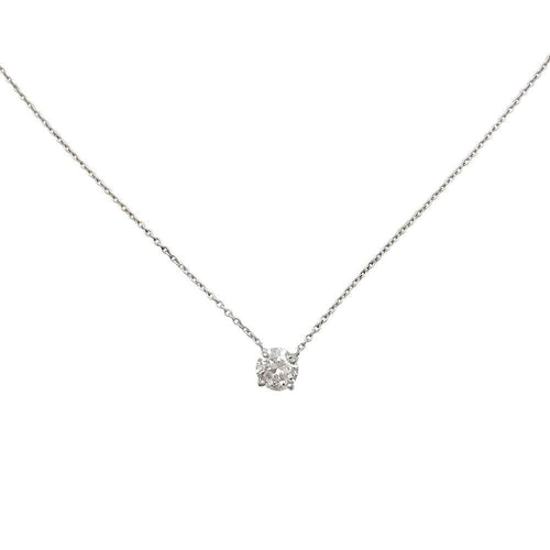 Collier Collier solitaire diamant. 58 Facettes 32032