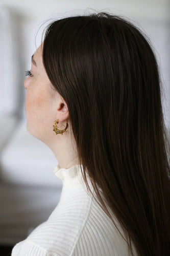 Boucles d'oreilles Boucles d'oreilles créoles Savoyarde Or jaune 58 Facettes