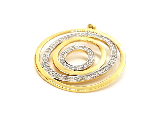 Pendentif Pendentif Or jaune Diamant 58 Facettes 06554CD