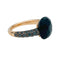 Bague 48 Bague Pomellato, "Capri", or rose, diamants noirs et onyx. 58 Facettes 32445