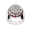 Bague 48 Bague Chevalière diamants et rubis 58 Facettes 31149