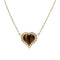 Collier Collier, "Coeur", or jaune, oeil de tigre, diamants. 58 Facettes 32611